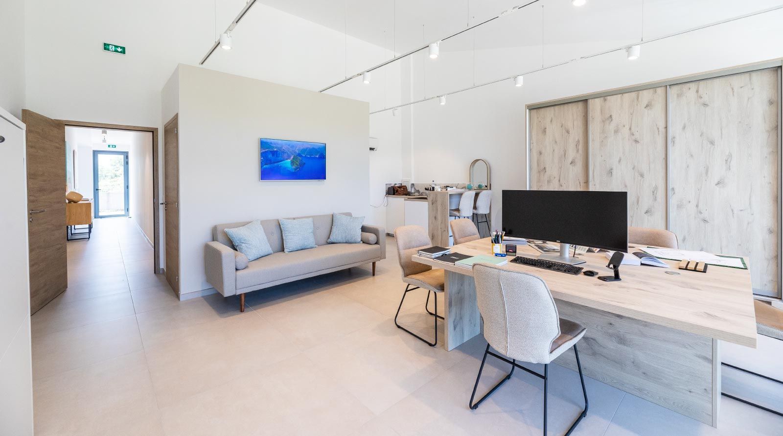 Vue du bureau villa en location en corse